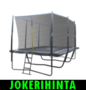 iSport Air Black 5,2 x 3m 120 jousta trampoliini turvaverkolla + tikkaat - JOKERIHINTA!