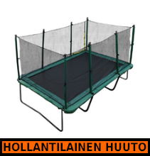 Samos Jättitrampoliini 4,58m x 3,05m, 96 jousta - HOLLANTILAINEN HUUTOKAUPPA!