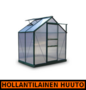 Green Land alumiinirunkoinen kasvihuone 2,3 m², musta - HOLLANTILAINEN HUUTOKAUPPA!