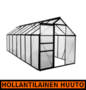 Green Land alumiinirunkoinen kasvihuone 8,2 m², musta - HOLLANTILAINEN HUUTOKAUPPA!