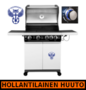 Huuhkajat kaasugrilli, 4 poltinta + sivukeitin, LED-valot - HOLLANTILAINEN HUUTOKAUPPA!