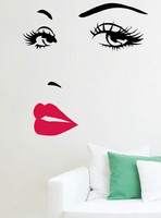 Sisustustarra Marilyn Monroe Red Lips