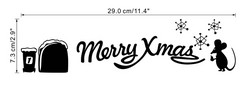 Sisustustarra Merry Xmas Hiiri