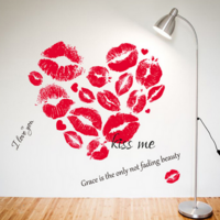 Sisustustarra Kiss Me, I Love You