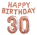 Foliopallosarja Happy Birthday 30 (shampanja)