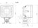 LED-työ- ja peruutusvalo 14,4W, 10-35V, 1300/1980lm