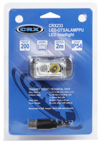 CRX LED otsalamppu 200 lumen, ladattava