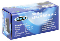CRX LED Välähdysvalo 88mm, 12/24V