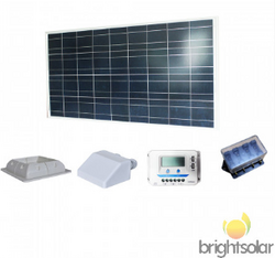 Brightsolar 90W aurinkopaneelisetti matkailuajoneuvoon