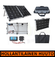 Brightsolar 80W kannettava ja taitettava aurinkopaneeli, sis. säätimen - HOLLANTILAINEN HUUTOKAUPPA!