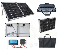 Brightsolar 120W kannettava ja taitettava aurinkopaneeli, sis. säätimen - PIKATARJOUS!