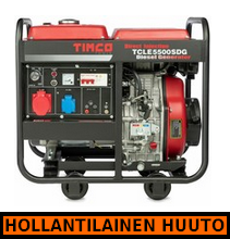 Timco TCLE5500SDG, 230V/400V diesel generaattori - HOLLANTILAINEN HUUTOKAUPPA!