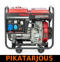 Timco CLE5500SDG, 5kVA, 230V diesel generaattori - PIKATARJOUS!