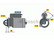 Starttimoottori Bosch 0001107423
