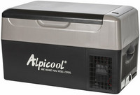 Alpicool matkajääkaappi 22L, 12/24V, musta