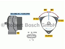 Laturi Bosch 0124555065