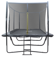 iSport Air Black 5,8 x 4 m 144 jousta trampoliini turvaverkolla
