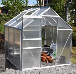 Green Land alumiinirunkoinen kasvihuone 8,2 m², musta
