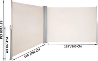 Green Land sivumarkiisi 280G 160x600cm, beige