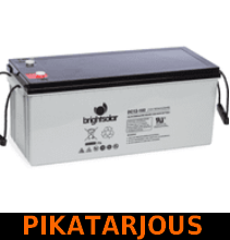 Brightsolar DC12-160 AGM akku, huoltovapaa - PIKATARJOUS!