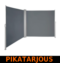 Green Land sivumarkiisi 180G 160x600cm, tummanharmaa - PIKATARJOUS!