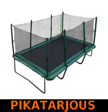 Samos Jättitrampoliini 4,58m x 3,05m, 96 jousta - PIKATARJOUS