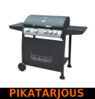 Kaasugrilli Black Flame Classic 41L, 4 poltinta + sivukeitin - PIKATARJOUS!