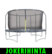 iSport Air Black 4,3m 104 jousta trampoliini turvaverkolla - JOKERIHINTA!