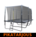 iSport Air Black 5,8 x 4 m 144 jousta trampoliini turvaverkolla - PIKATARJOUS!