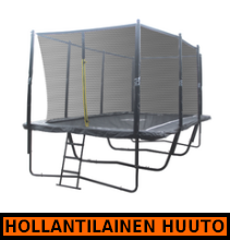 iSport Air Black 5,8 x 4 m 144 jousta trampoliini turvaverkolla - HOLLANTILAINEN HUUTOKAUPPA!