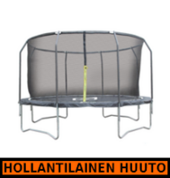 iSport Air Black 4,3m 104 jousta trampoliini turvaverkolla - HOLLANTILAINEN HUUTOKAUPPA!