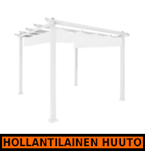 Green Land pergola 300x400cm valkoinen/valkoinen - HOLLANTILAINEN HUUTOKAUPPA!