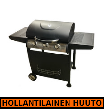 Kaasugrilli Black Flame Classic 3, 3 poltinta - HOLLANTILAINEN HUUTOKAUPPA!