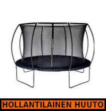 Trampoliinisetti Gymsport Premium Air 4,27m, sis tikkaat, turvaverkko - HOLLANTILAINEN HUUTOKAUPPA!