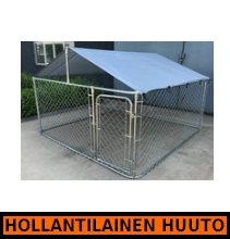 Wuffe koiratarha katolla 2,4 x 2,4 x 1,8 m - HOLLANTILAINEN HUUTOKAUPPA!
