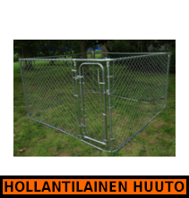Wuffe koiratarha 2,4 x 2,4 x 1,8 m - HOLLANTILAINEN HUUTOKAUPPA!