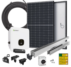Soletek 8,20 kWp aurinkovoimala lukkoponttikatolle pystyasennukseen, asennusvalmis
