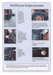 Jääketjut 12.4-24/28 NorTractor, Tellefsdal (pari)
