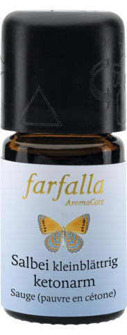 Eteerinen öljy Salvia, pienilehtinen Luomu (Salbei kleinblättrig) 5ml