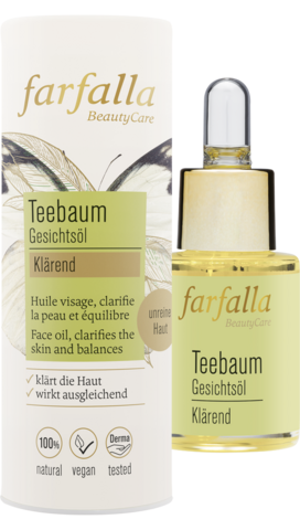 Tasapainottava kasvojenhoitoöljy TEA TREE