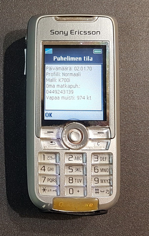 Puhelin (Sony Ericsson k700)