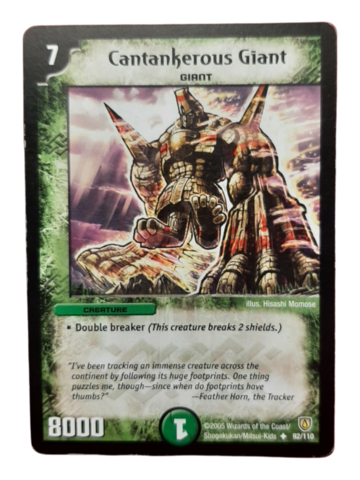 DuelMasters keräilykortti - Cantankerous Giant (Dm-05)