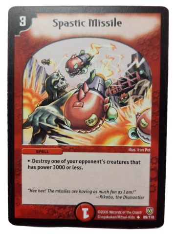 DuelMasters keräilykortti - Spastic Missile (Dm-05)