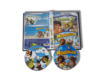 Lasten DVD-elokuva (Shrek 2 & Madagascar) S