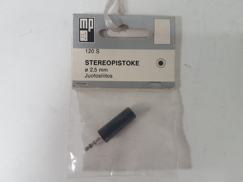 Stereopistoke (2,5 mm, juotosliitos)