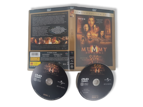DVD -elokuva (The Mummy Returns - Muumion paluu - Limited Edition 2 Discs) K12