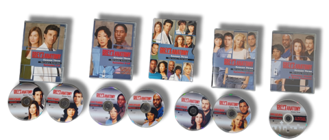DVD -televisiosarja (Greyn anatomia - 3. tuotantokausi kokonaisuudessaan - Gray's Anatomy - Season Three Seriously Extended) K12