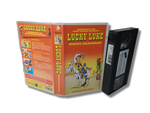 Lasten VHS -elokuva (Lucky Luke - Ryntäys Oklahomaan) S