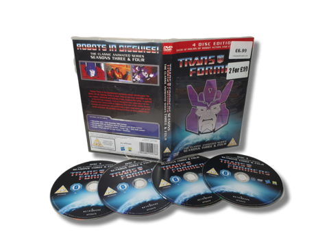 Lasten DVD -elokuva (TransFormers - Season 3 & 4) S