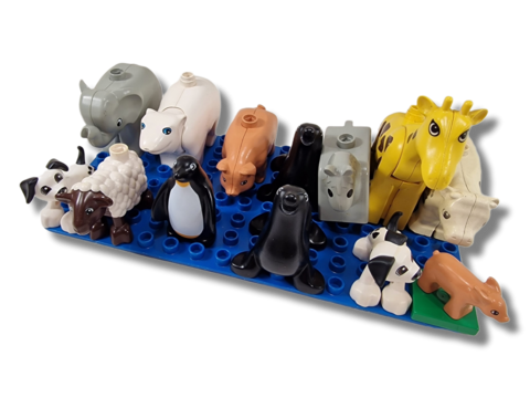 Eläimet ja alusta (Lego Duplo)